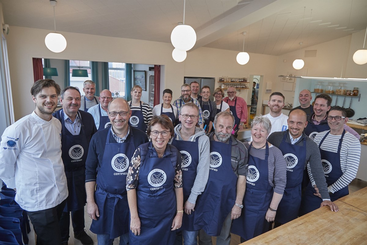 German chefs learn about seafood products from Iceland