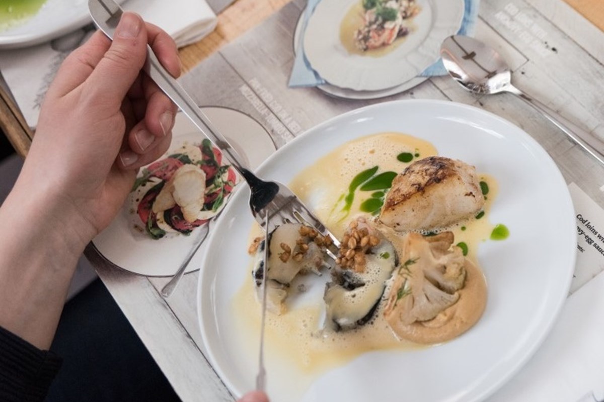 Seafood from Iceland at Strasbourg Christmas Market